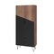 Manhattan Comfort Beekman 67.32 Tall Cabinet with 6 Shelves in Brown and Black 401AMC240 - alternate 1